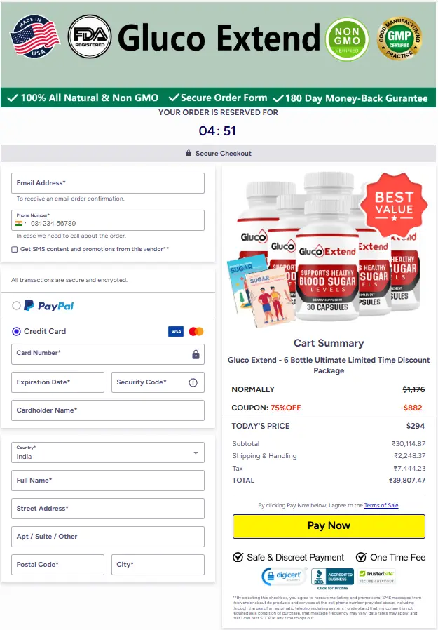 Gluco Extend - Secure Page
